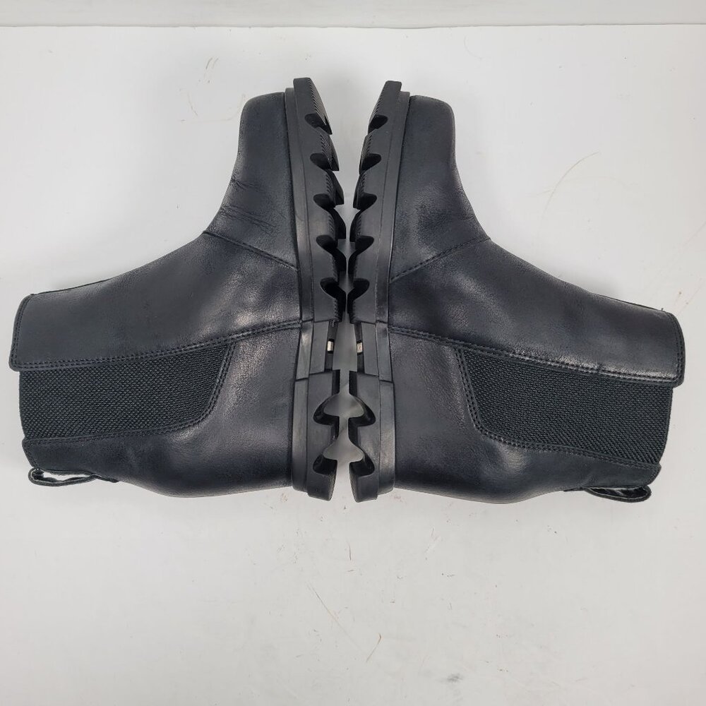 Sorel Women's Black Joan Of Arctic Wedge III Chelsea Boots NL4355-010 US Size 5 - Picture 6 of 10